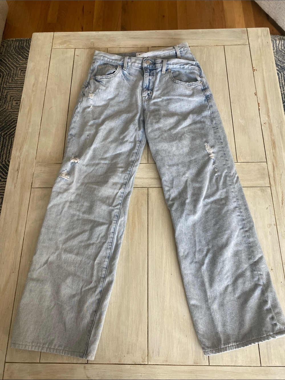 Pistola Light Denim Crossover Jeans Size 26